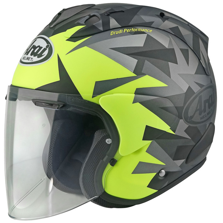 Casque Arai SZ-R EVO Mimesis jaune | Oxmoto
