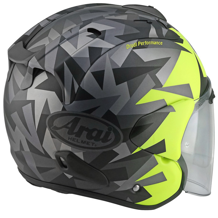 Casque Arai SZ-R EVO Mimesis jaune | Oxmoto