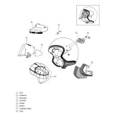 Coussin joue SZ-LIGHT Arai casque jet clair | Oxmoto