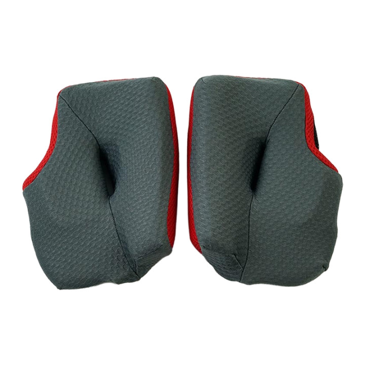 Mousses de joues Arai Dry-Cool gris/rouge 30mm (épaisseur standard XS-M) pour casque MX-V