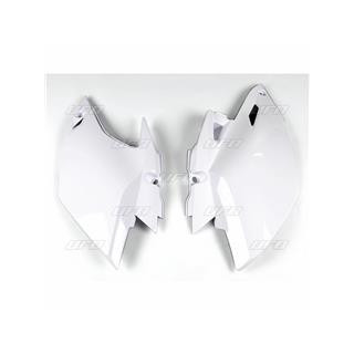 Plaques latérales UFO blanc Yamaha wr450f | Oxmoto