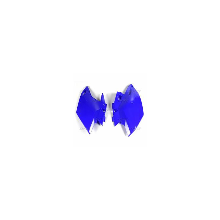 Plaques latérales UFO bleu reflex Yamaha wr450f | Oxmoto