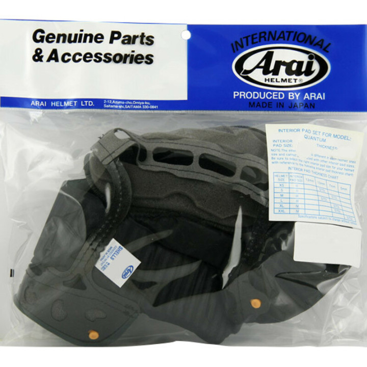 Coiffe intérieure Arai Dry-Cool taille M/L 7mm (épaisseur standard L) pour casque Quantum