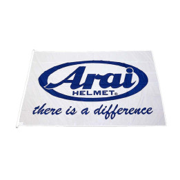 Drapeau Arai 125x200cm - blanc | Oxmoto