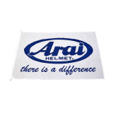 Drapeau Arai 125x200cm - blanc | Oxmoto