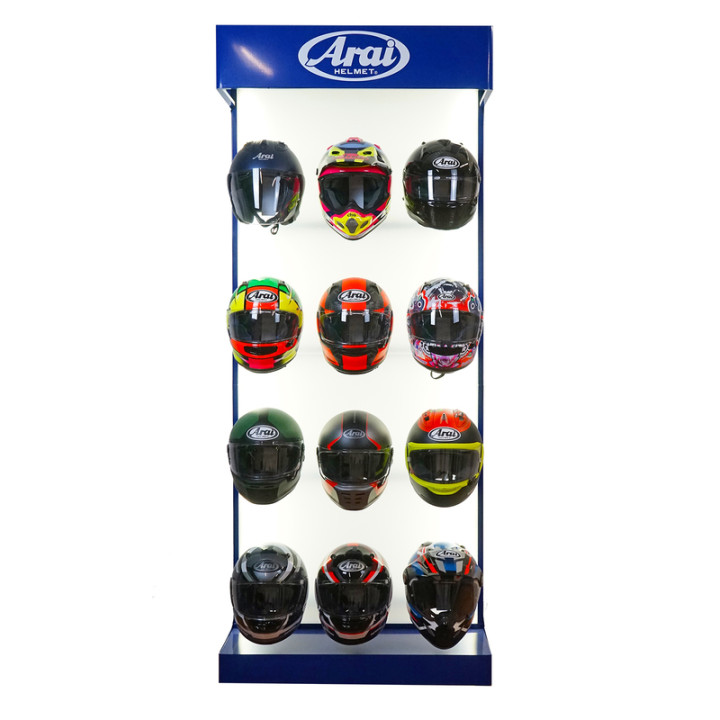 Présentoir de casques Arai - 12 casques | Oxmoto