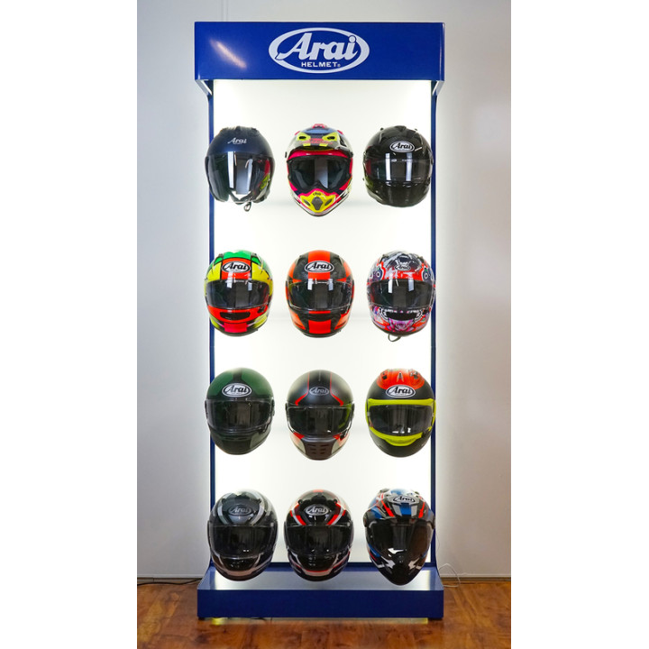 Présentoir de casques Arai - 12 casques | Oxmoto