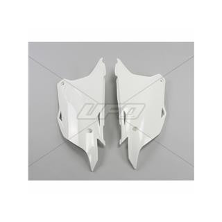 Plaques latérales UFO blanc Kawasaki kx85 | Oxmoto
