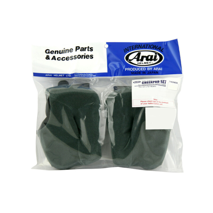 Mousses de joues Arai Dry-Cool FCS 12mm pour casques Rebel/Chaser-V/Chaser-V PRO
