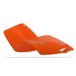 Plaques latérales Polisport orange KTM | Oxmoto
