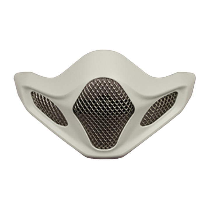 Ventilation menton Arai grille extérieure Metallic White Frost (Yankee) pour casque MX-V