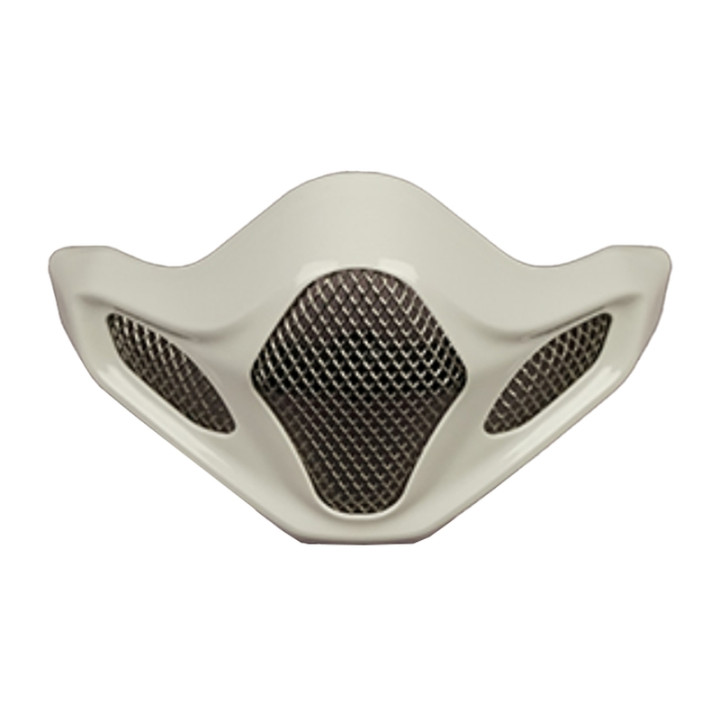 Ventilation menton Arai grille extérieure Metallic White (Techno, Tip) pour casque MX-V