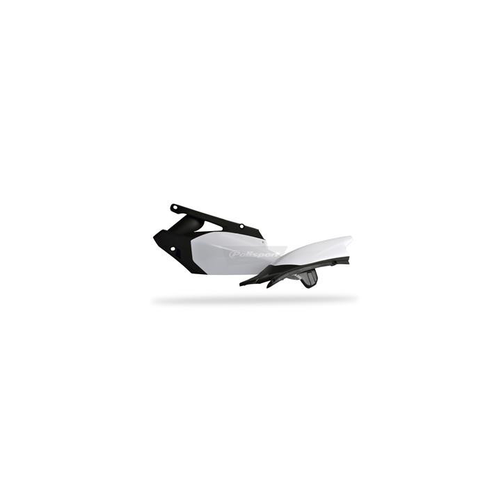 Plaques latérales Polisport couleur origine noir/blanc Yamaha yz450f