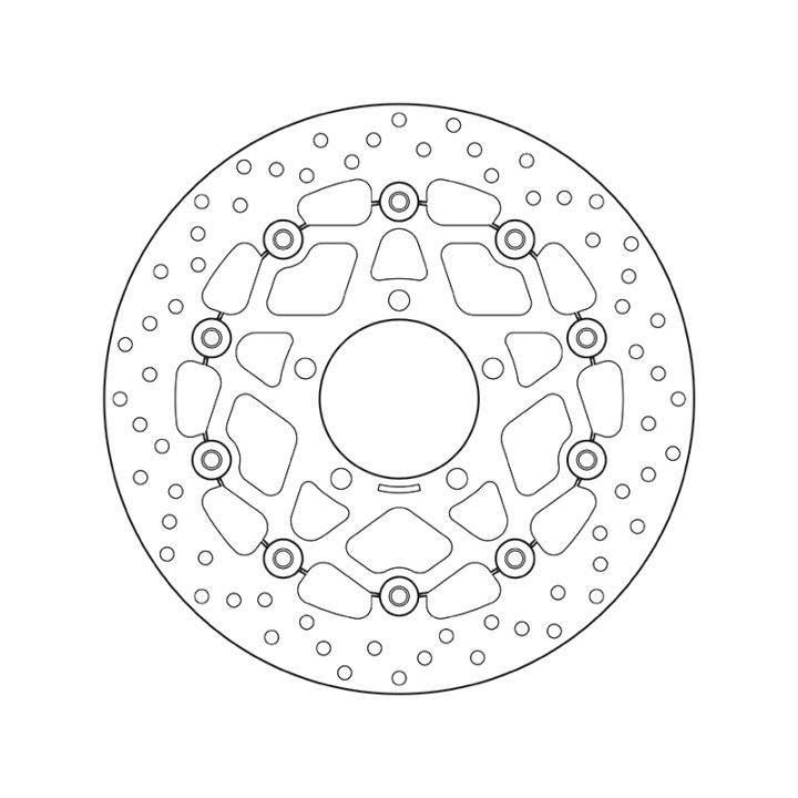 Disque de frein Brembo Serie Oro rond flottant 78B40840
