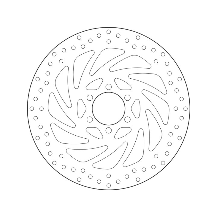 Disque de frein Brembo Serie Oro rond fixe 68B407P5 | Oxmoto