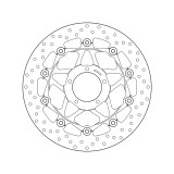 Disque de frein Brembo Serie Oro rond flottant 78B40880