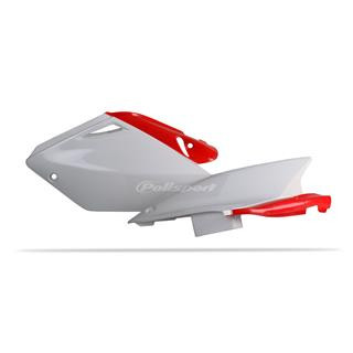 Plaques latérales Polisport couleur origine blanc/rouge Honda crf250r