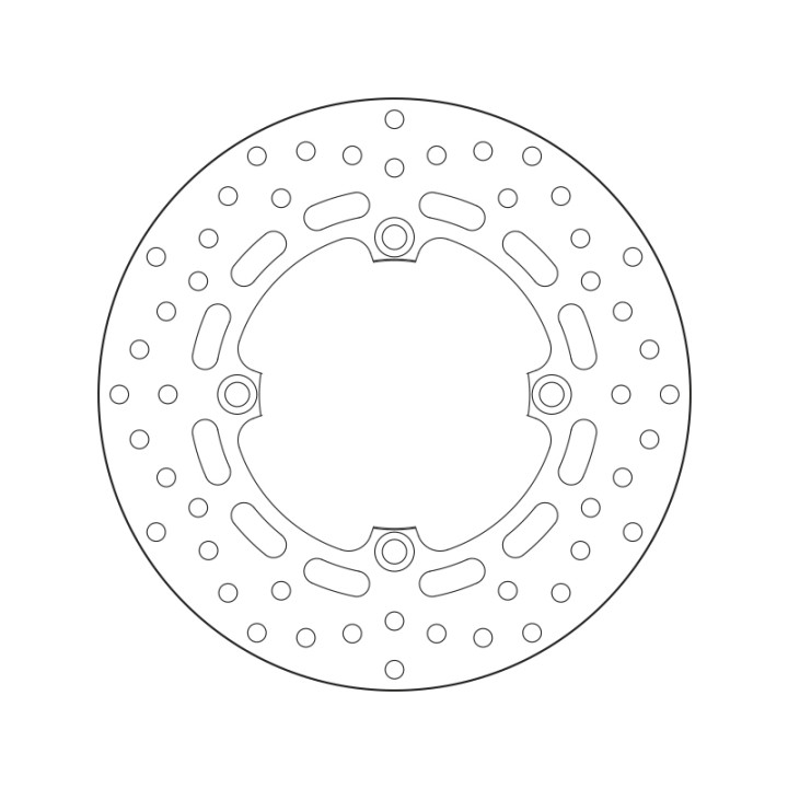 Disque de frein Brembo Serie Oro rond fixe 68B407P7 | Oxmoto