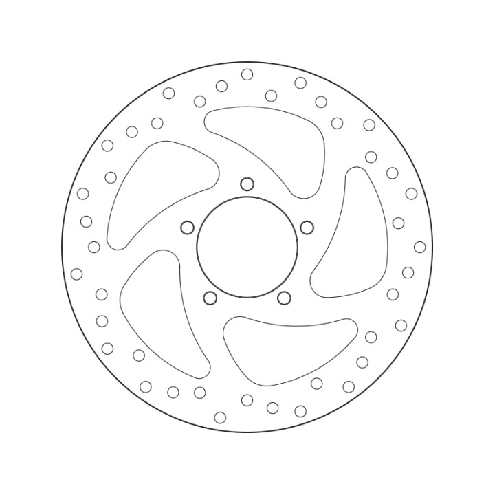 Disque de frein Brembo Serie Oro rond fixe 68B407P6 | Oxmoto