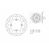 Disque de frein Brembo Serie Oro rond fixe 68B40780 | Oxmoto
