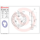 Disque de frein Brembo Serie Oro rond fixe 68B40743 | Oxmoto