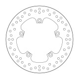 Disque de frein Brembo Serie Oro rond fixe 68B407C2 | Oxmoto