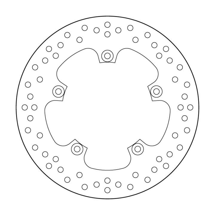 Disque de frein Brembo Serie Oro rond fixe 68B407C2 | Oxmoto
