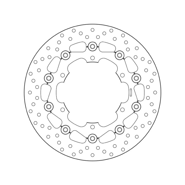 Disque de frein Brembo Serie Oro rond flottant 78B40830