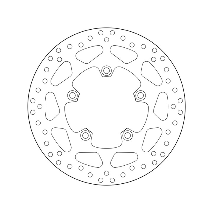 Disque de frein Brembo Serie Oro rond fixe 68B407H5 | Oxmoto