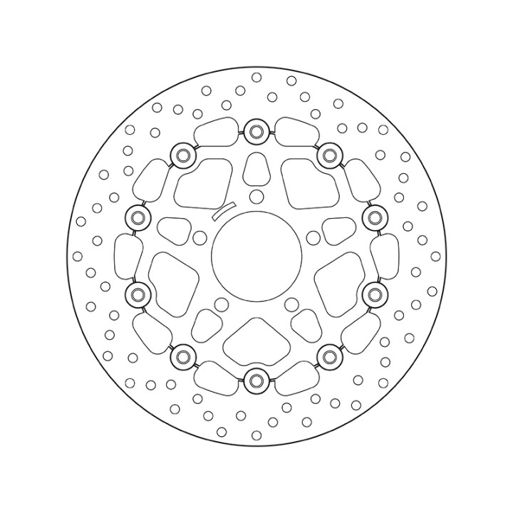 Disque de frein Brembo Serie Oro rond flottant 78B40821