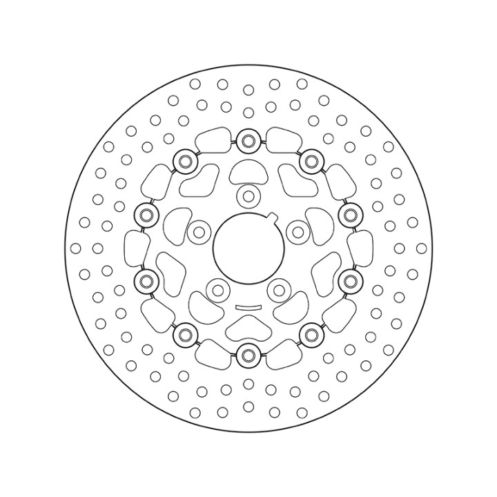 Disque de frein Brembo Serie Oro rond flottant 78B40822