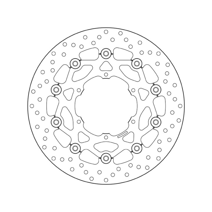 Disque de frein Brembo Serie Oro rond flottant 78B40896