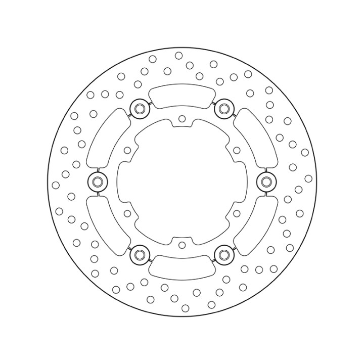 Disque de frein Brembo Serie Oro rond flottant 78B40833