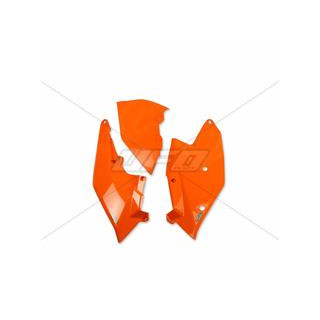 Plaques latérales + cache boîte à air UFO orange KTM sx125/150 & sx-f