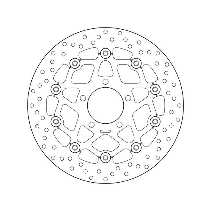 Disque de frein Brembo Serie Oro rond flottant 78B40842