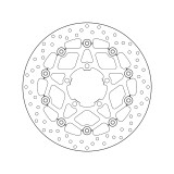 Disque de frein Brembo Serie Oro rond flottant 78B40869