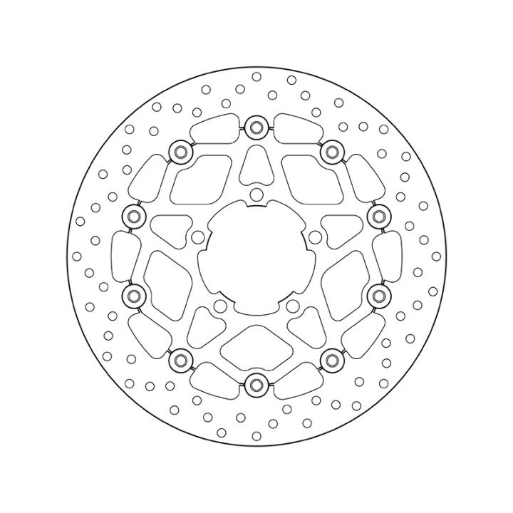 Disque de frein Brembo Serie Oro rond flottant 78B40869