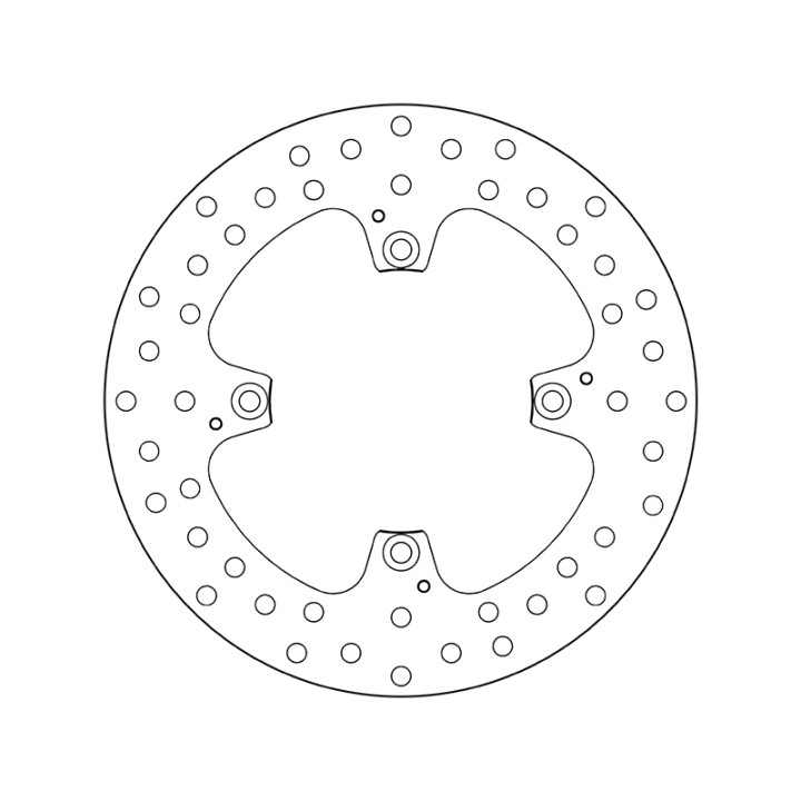 Disque de frein Brembo Serie Oro rond fixe 68B407H0 | Oxmoto