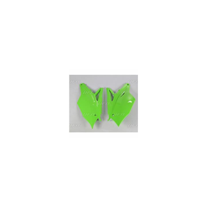 Plaques latérales UFO vert Kawasaki kx450f | Oxmoto