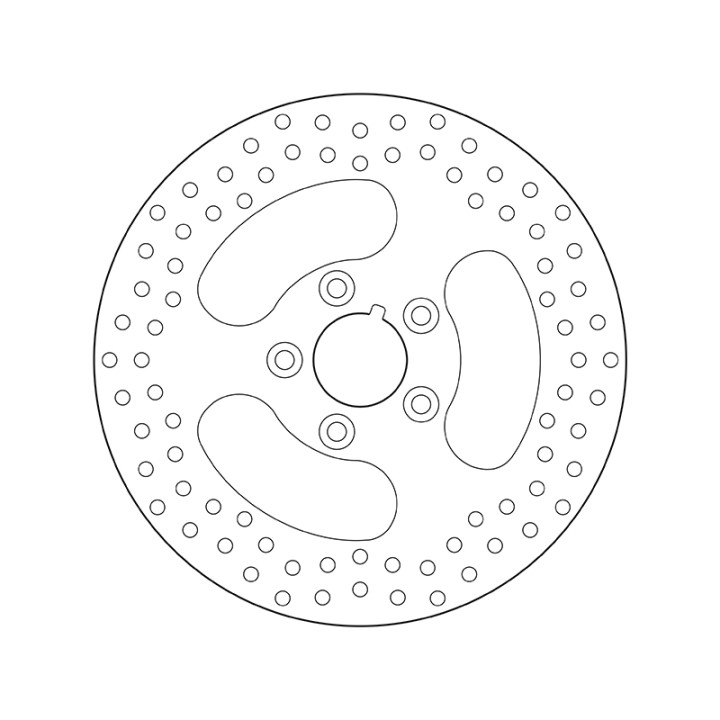 Disque de frein Brembo Serie Oro rond fixe 68B407E0 | Oxmoto