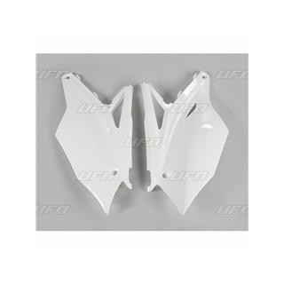 Plaques latérales UFO blanc Kawasaki kx450f 1087221001