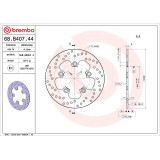 Disque de frein Brembo Serie Oro rond fixe 68B40744 | Oxmoto