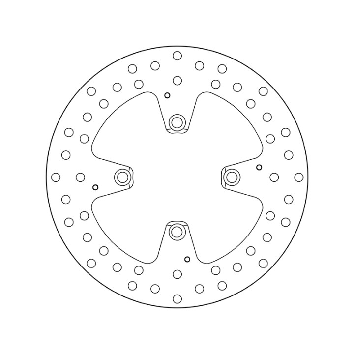 Disque de frein Brembo Serie Oro rond fixe 68B407H1 | Oxmoto