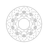 Disque de frein Brembo Serie Oro rond flottant 78B40824