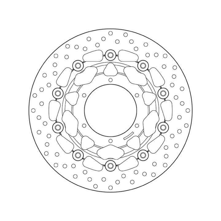 Disque de frein Brembo Serie Oro rond flottant 78B40824