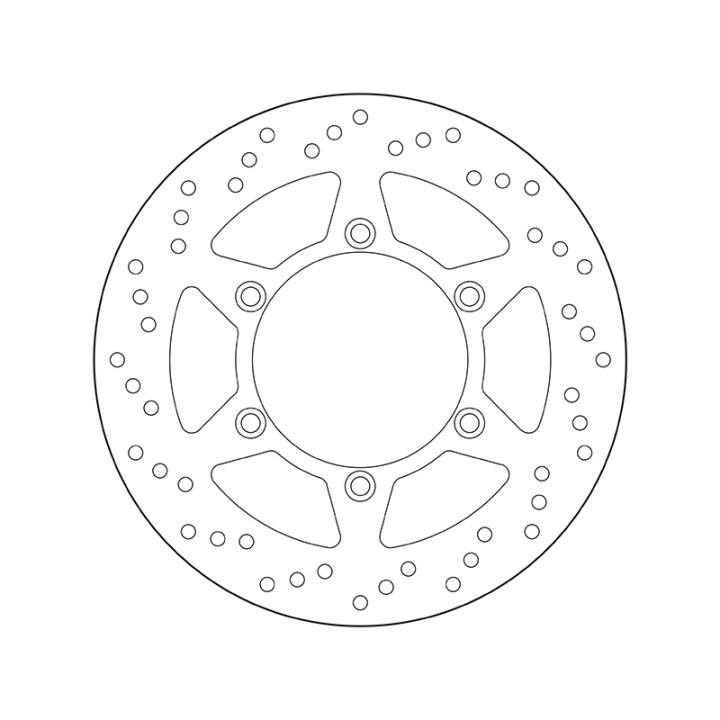 Disque de frein Brembo Serie Oro rond fixe 68B407D5 | Oxmoto