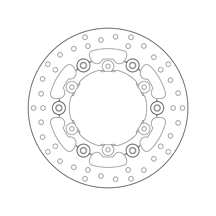 Disque de frein Brembo Serie Oro rond flottant 78B408A9