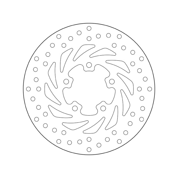 Disque de frein Brembo Serie Oro rond fixe 68B40732 | Oxmoto