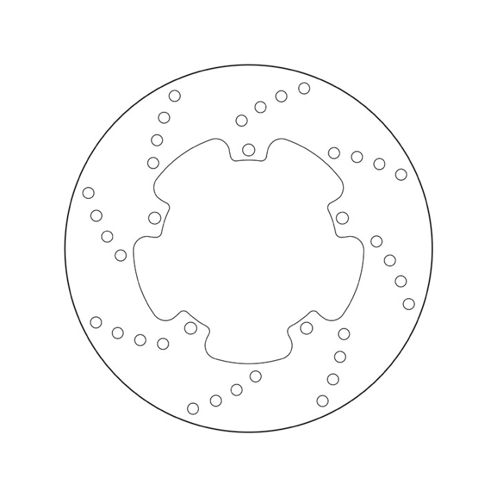 Disque de frein Brembo Serie Oro rond fixe 68B40722 | Oxmoto