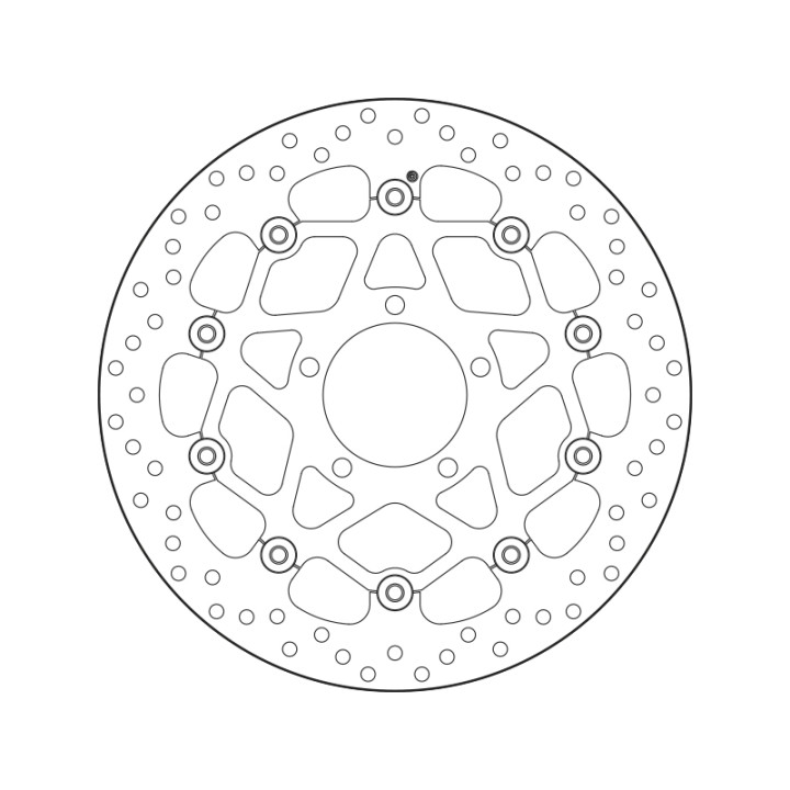 Disque de frein Brembo Serie Oro rond flottant 78B408B5